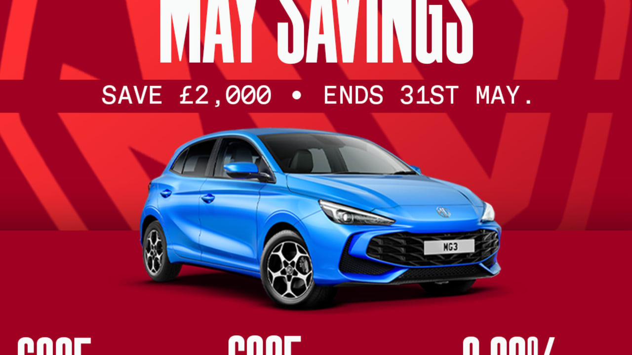 MAY SAVINGS! MG3 SE - £225 Per Month!