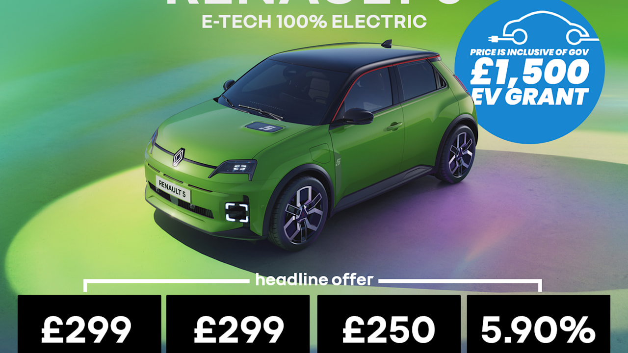 Low Deposit PCP: Renault 5 E-Tech Electric evolution 40kwh - £299 Per Month