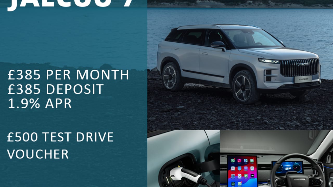 PCP: JAECOO 7 Luxury AWD - £385 Per Month