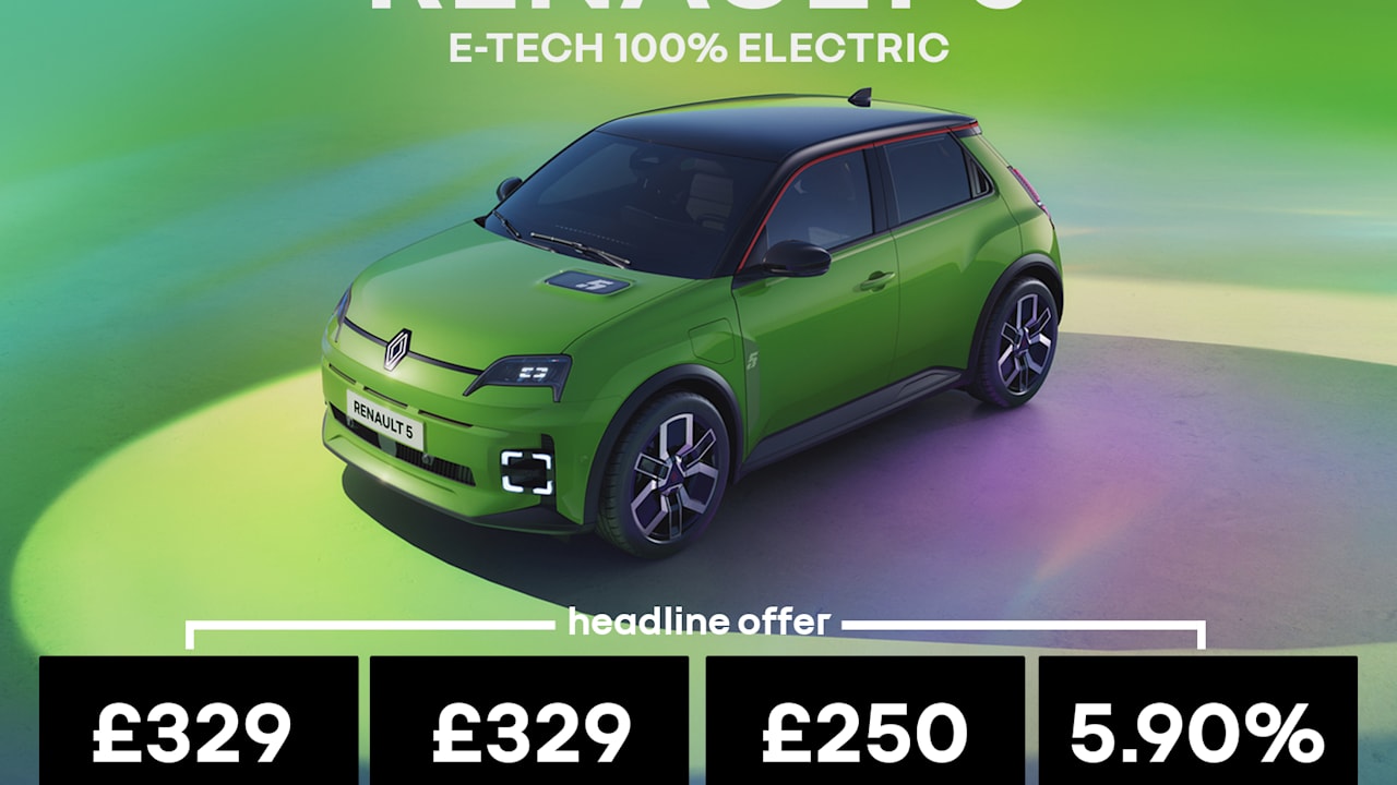 Low Deposit PCP: Renault 5 E-Tech Electric evolution 40kwh - £329 Per Month