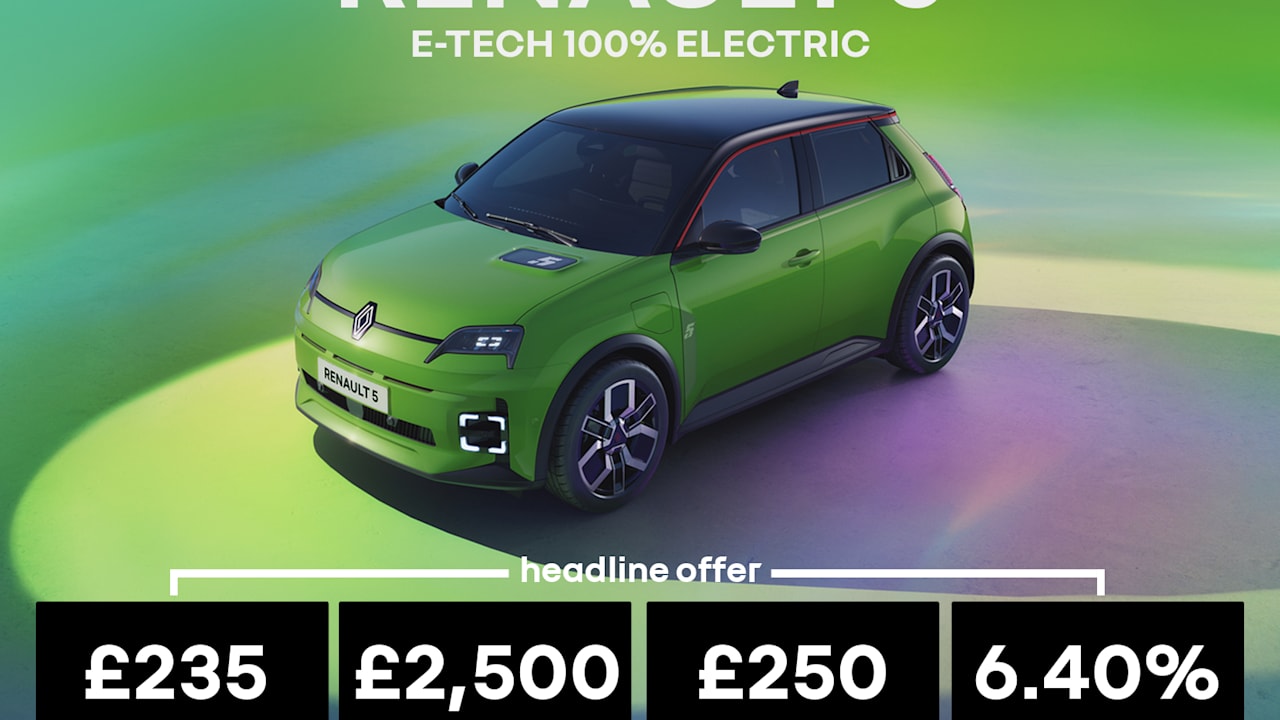 Low Payment PCP: Renault 5 E-Tech Electric Evolution 40kwh - £235 Per Month
