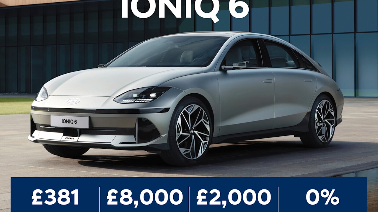 0% PCP: IONIQ 6 Premium 168kWh 77kWh - £381 Per Month