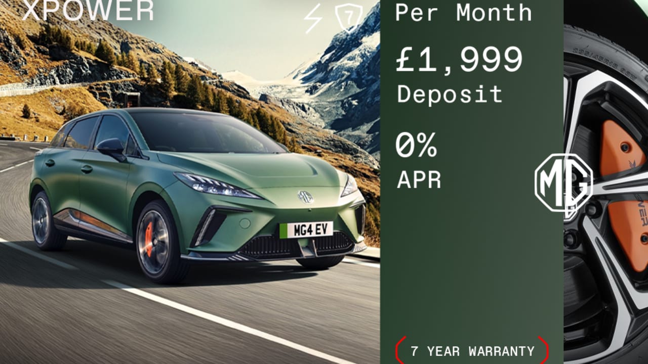 0% PCP: MG4 EV XPOWER - £340 Per Month
