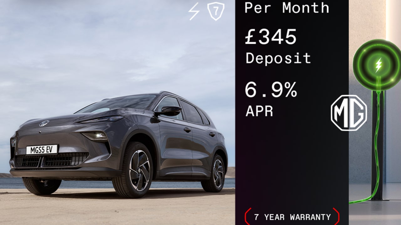 Low Deposit PCP: MGS5 EV Trophy Long Range - £346 Per Month