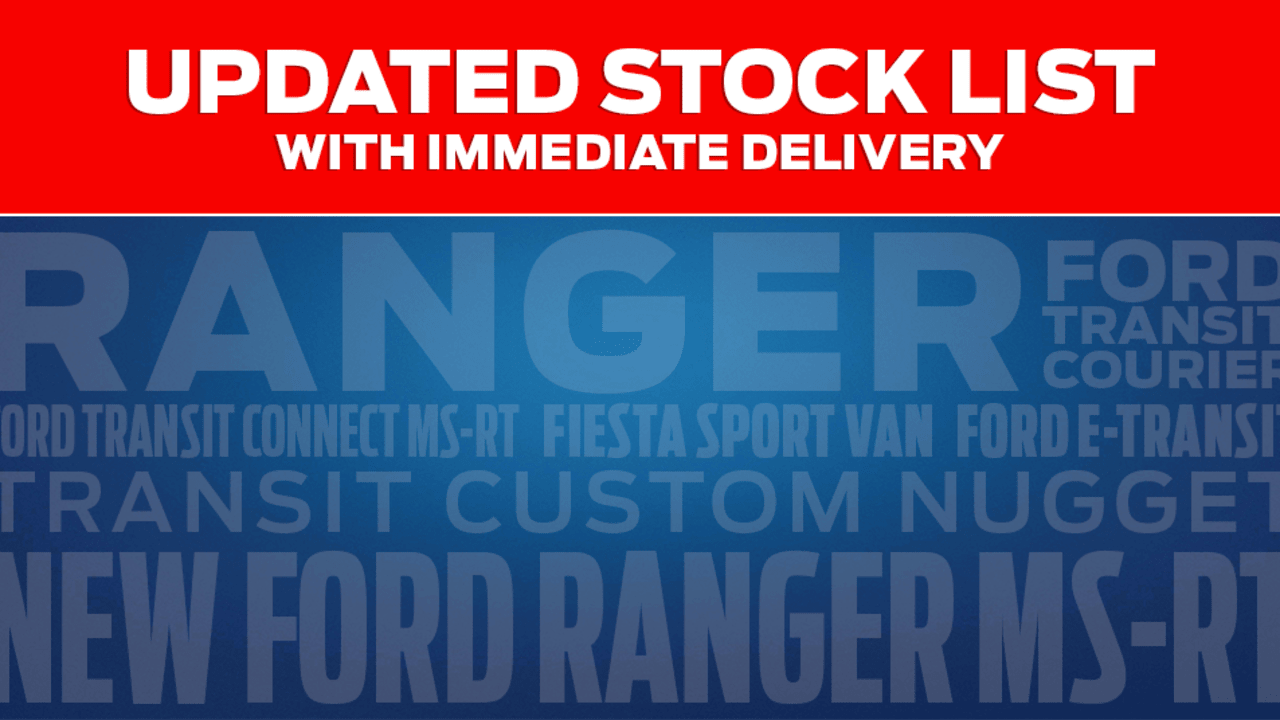 Updated Stock List - Immediate Delivery Available