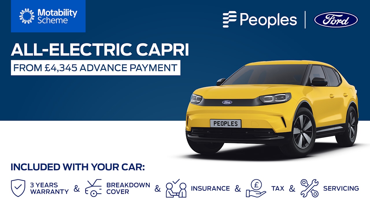 All-Electric Capri® Motability Offers