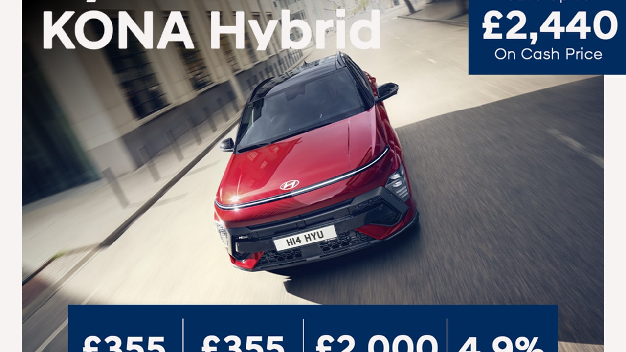 Low Deposit PCP: KONA Hybrid Advance - £355 Per Month