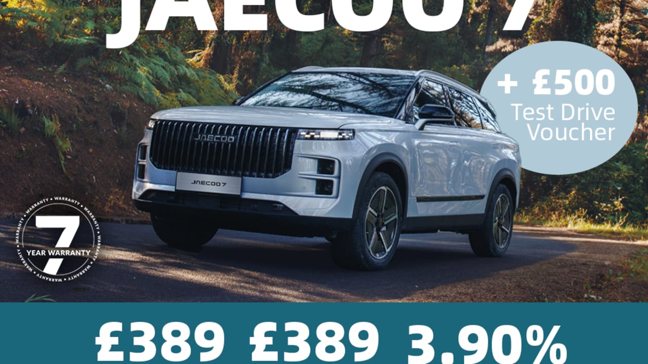 PCP: JAECOO 7 Deluxe - £389 Per Month