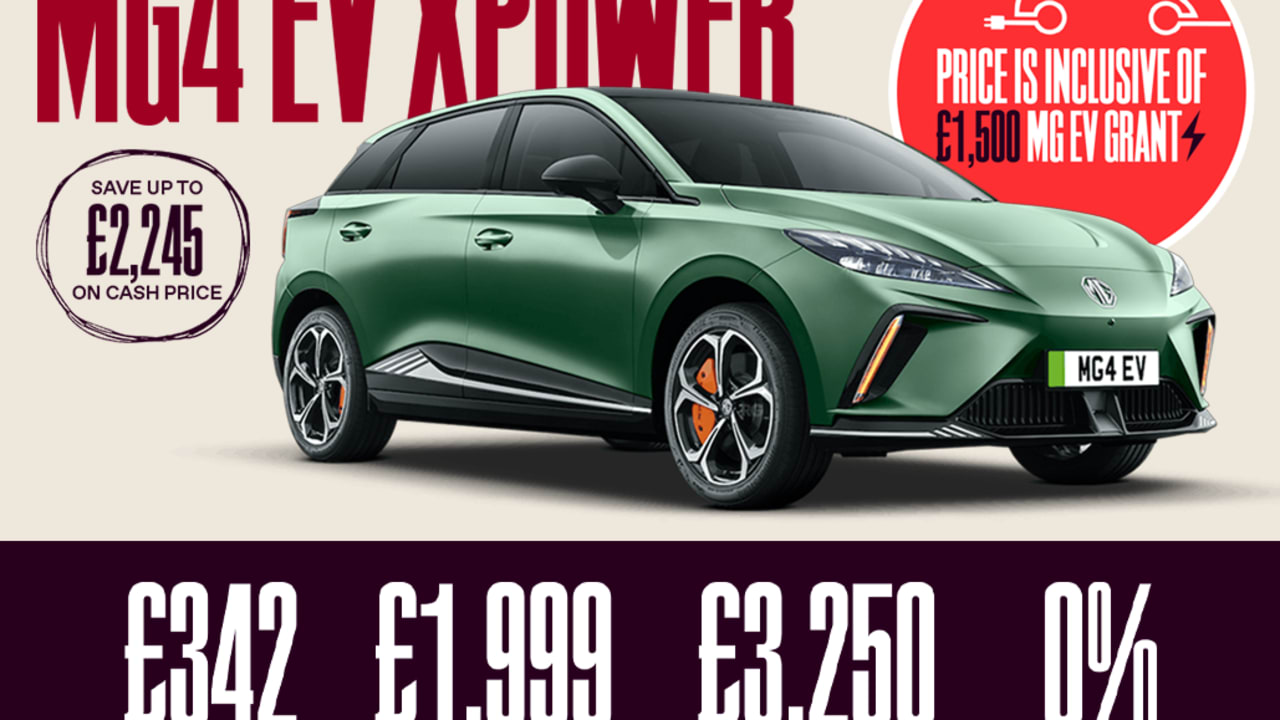0% PCP: MG4 EV XPOWER - £342 Per Month