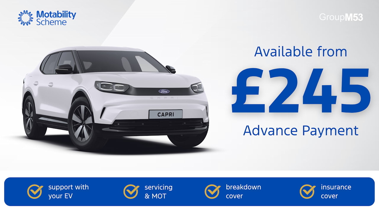 New All-Electric Ford Capri motability offer