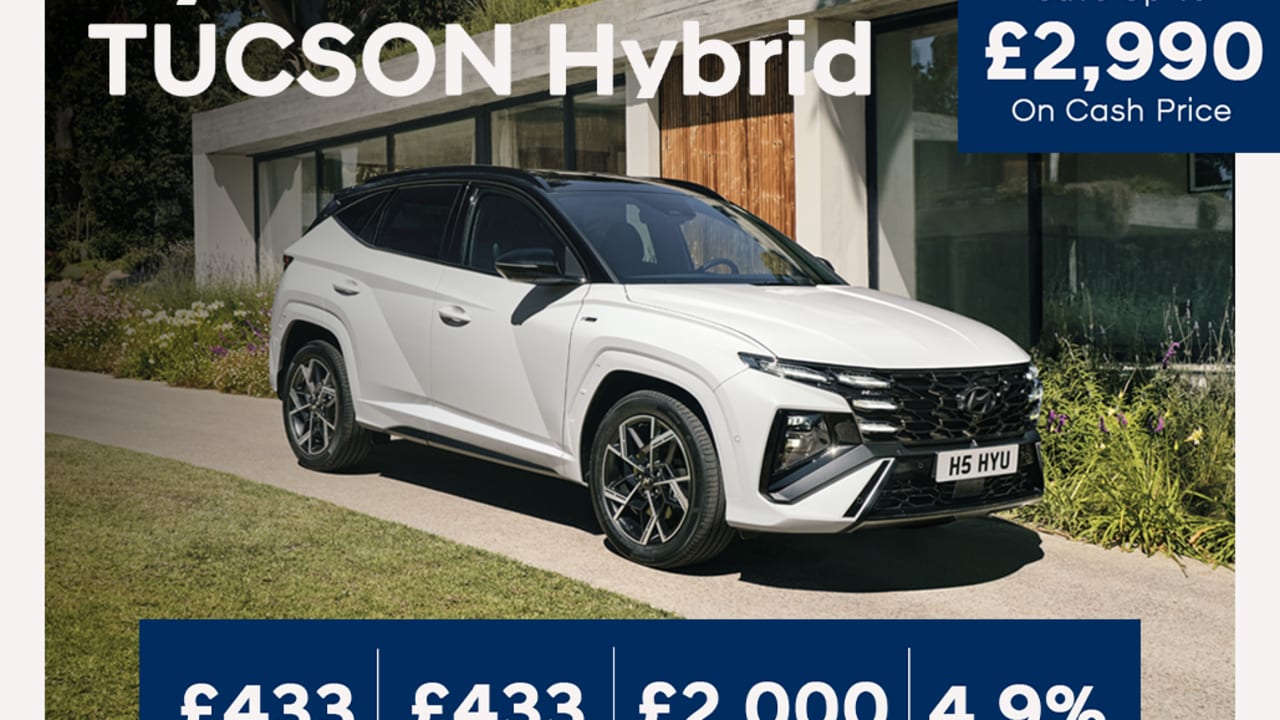 Low Deposit PCP: TUCSON Hybrid Advance - £433 Per Month