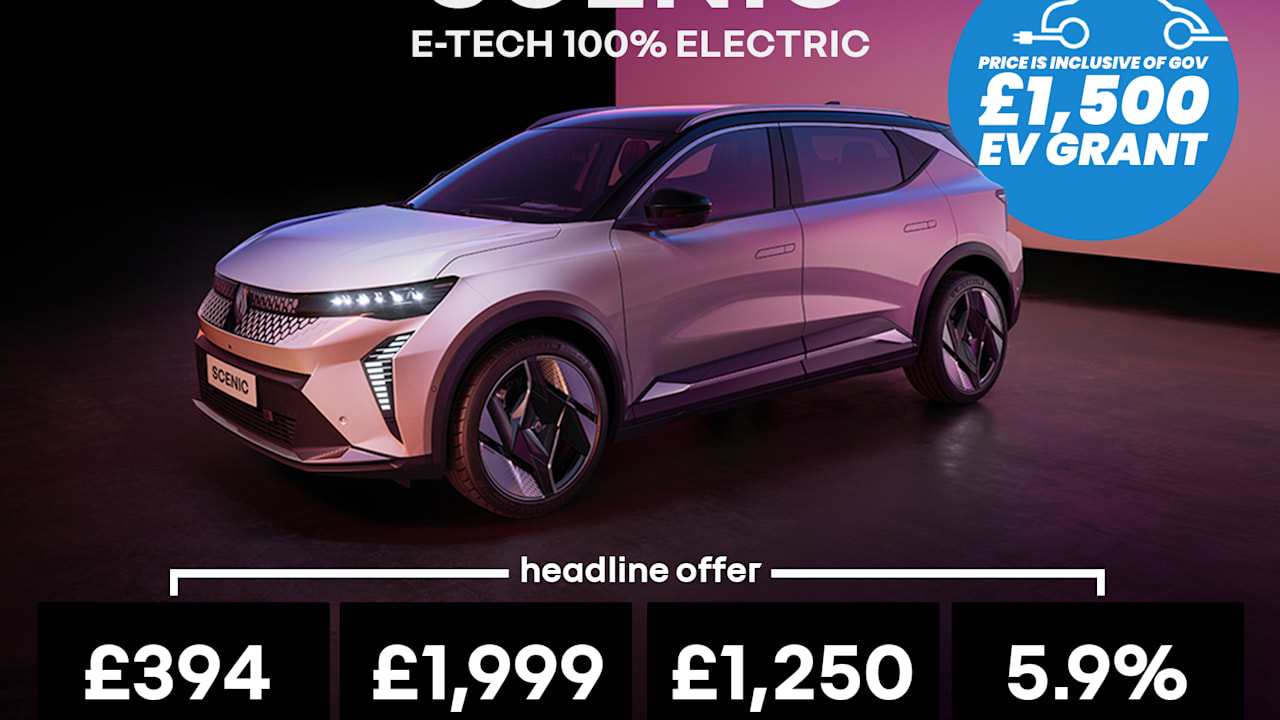 Low Payment PCP: SCENIC E-TECH Electric techno esprit Alpine MY26 - £394 Per Month