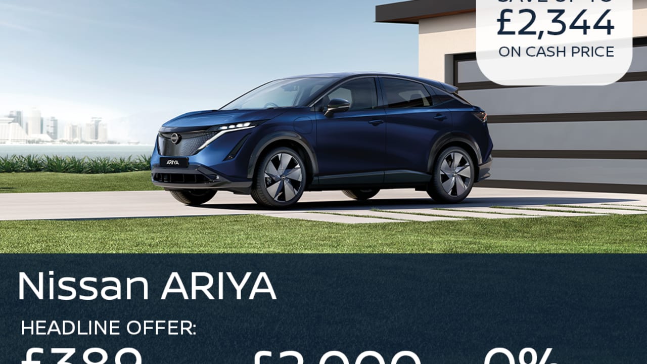 PCP: ARIYA 160kW Engage 63kWh - £389 Per Month