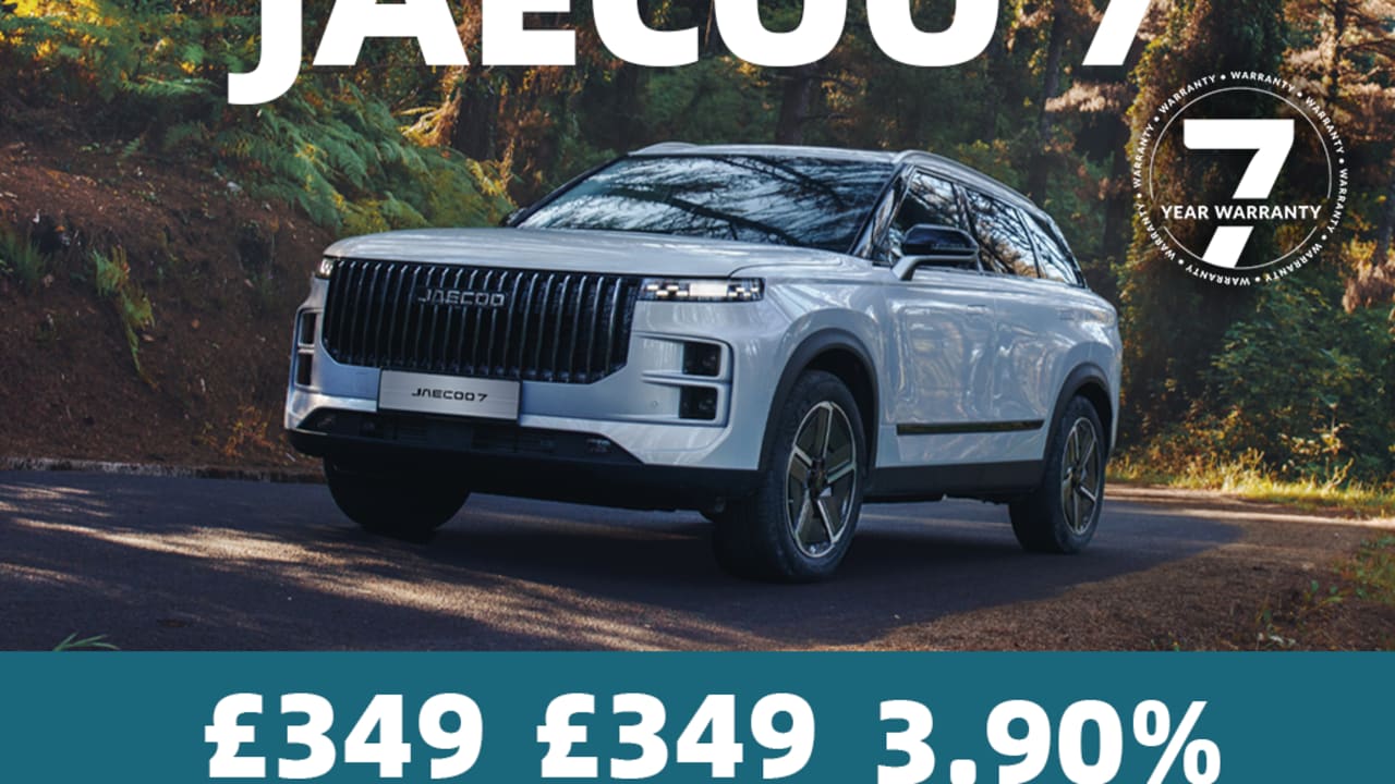 PCP: JAECOO 7 Deluxe - £349 Per Month