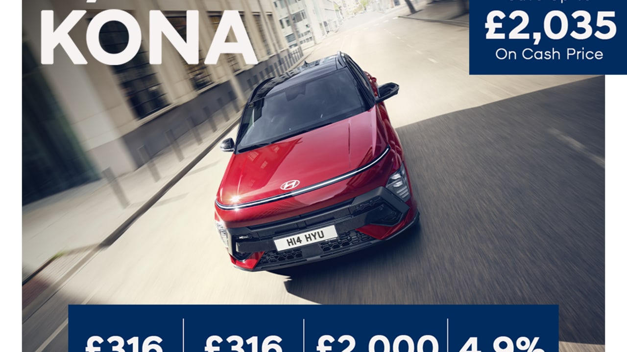 Low Deposit PCP: KONA Advance - £316 Per Month