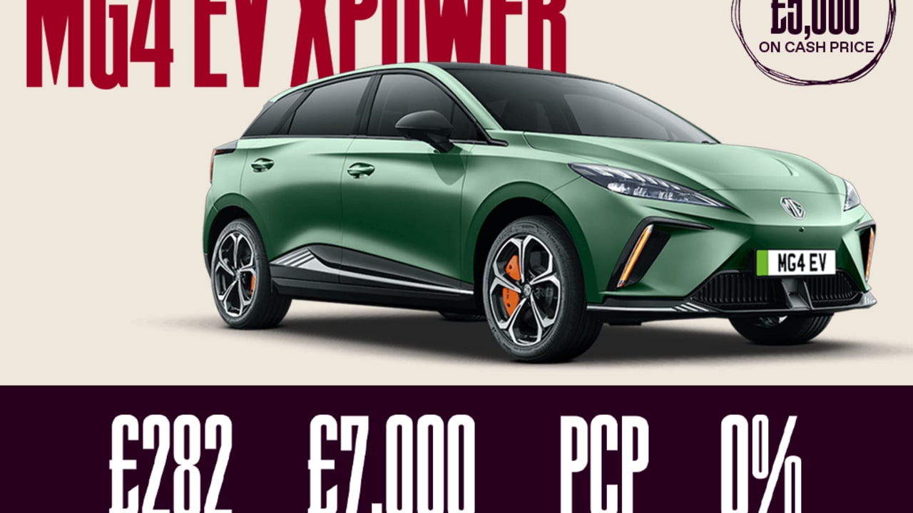 0% PCP: MG4 EV XPOWER - £282 Per Month