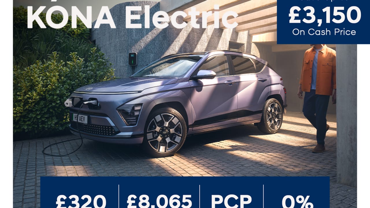 0% PCP: KONA Electric Advance 65kWh - £320 Per Month