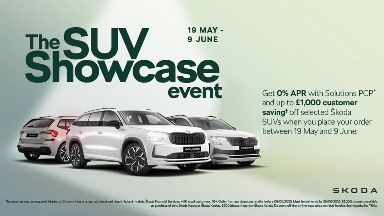 The SUV Showcase Event<br>19th May to 9th June