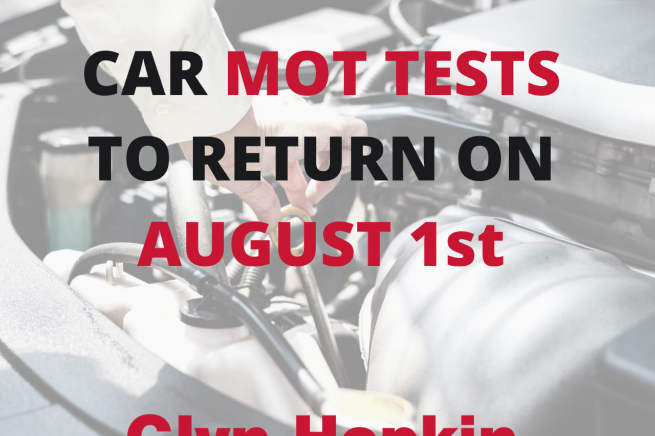 MOT Tests to Return August 1st