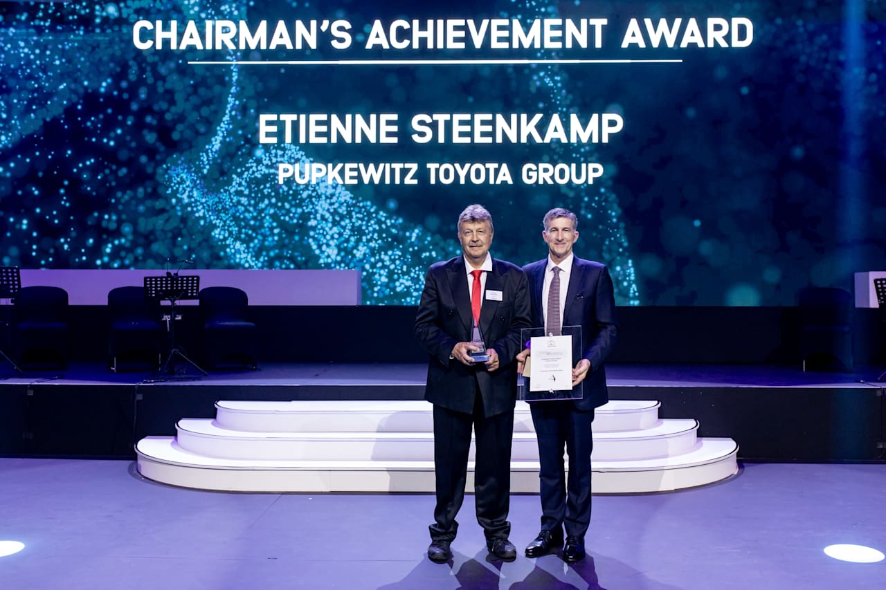 Pupkewitz Motors Celebrates Etienne Steenkamp's Prestigious Toyota Chairmanship Award