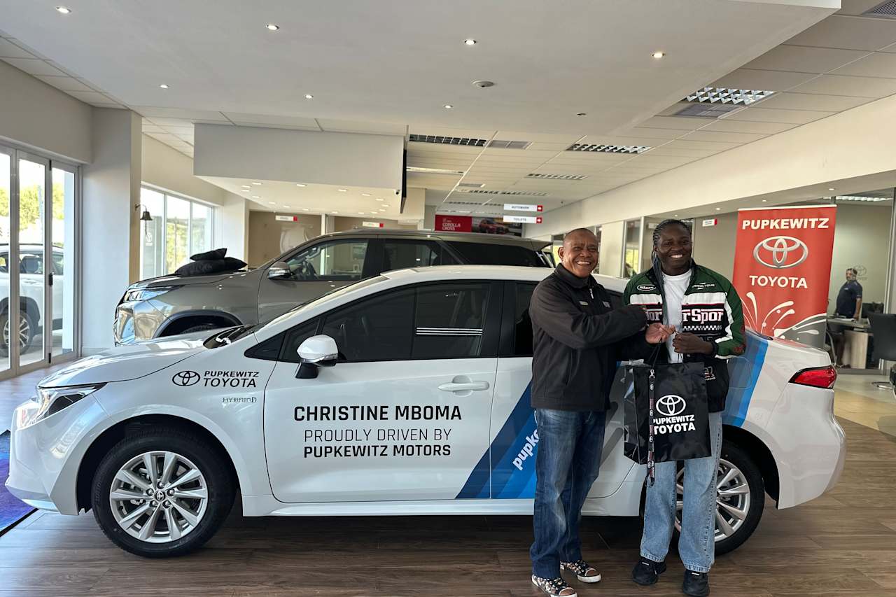 Christine Mboma Corolla Sedan Hybrid Handover 