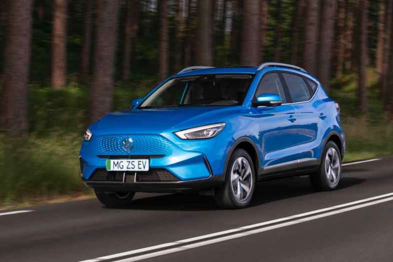 mg zs ev long range on the road