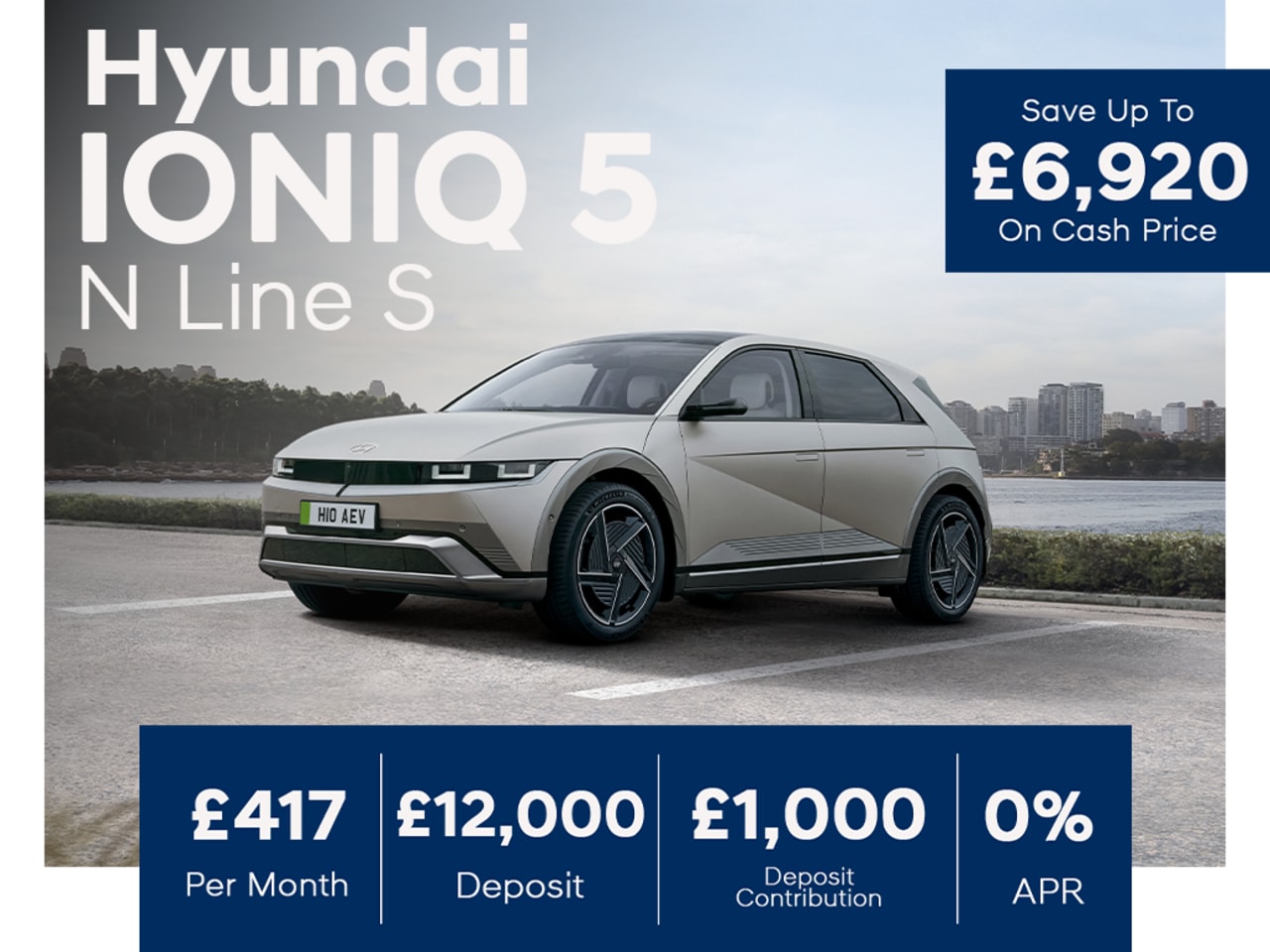 0% PCP: IONIQ 5 N-Line S 84kWh 228PS - £417 Per Month