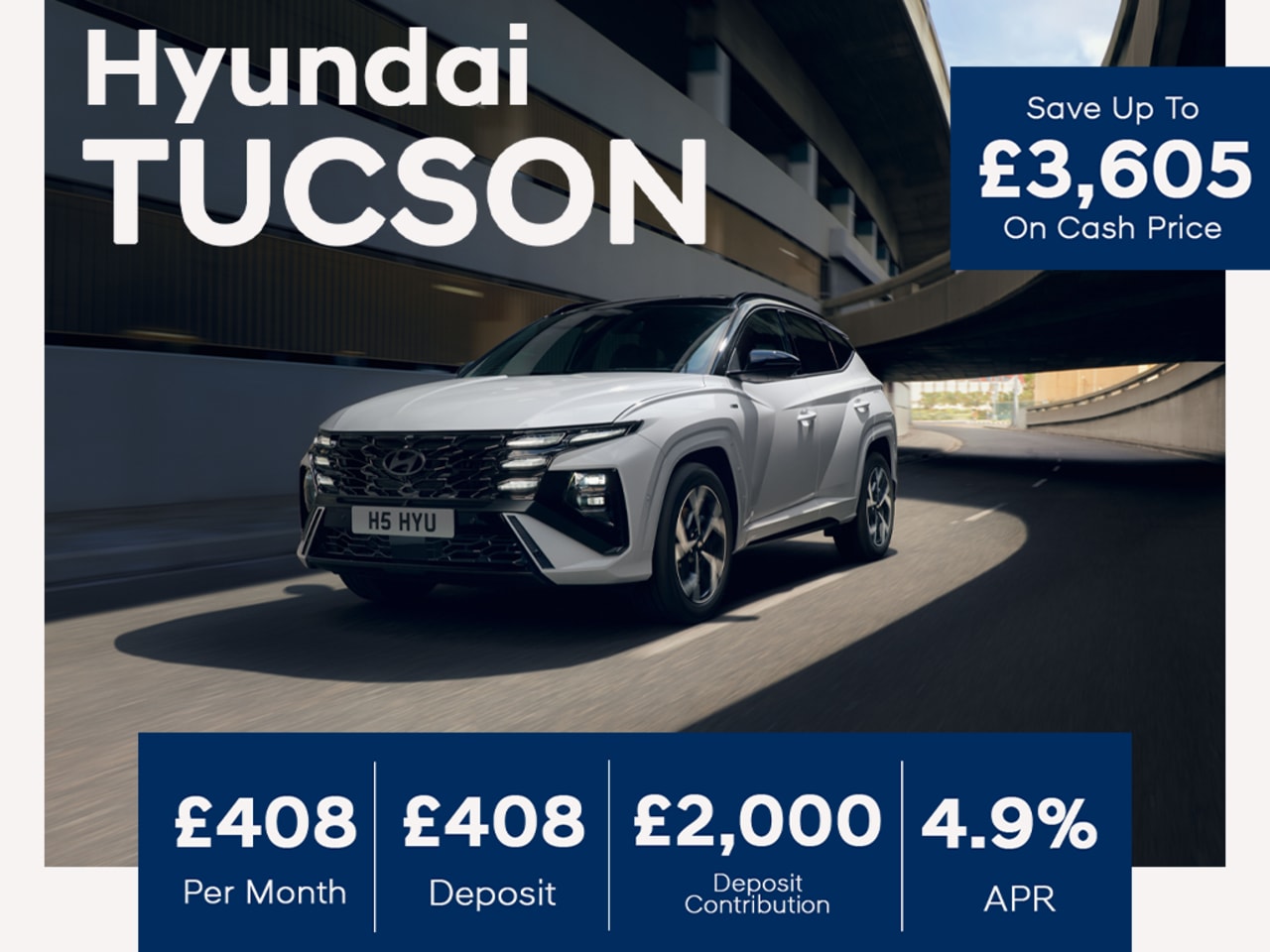 Low Deposit PCP: TUCSON Advance - £408 Per Month