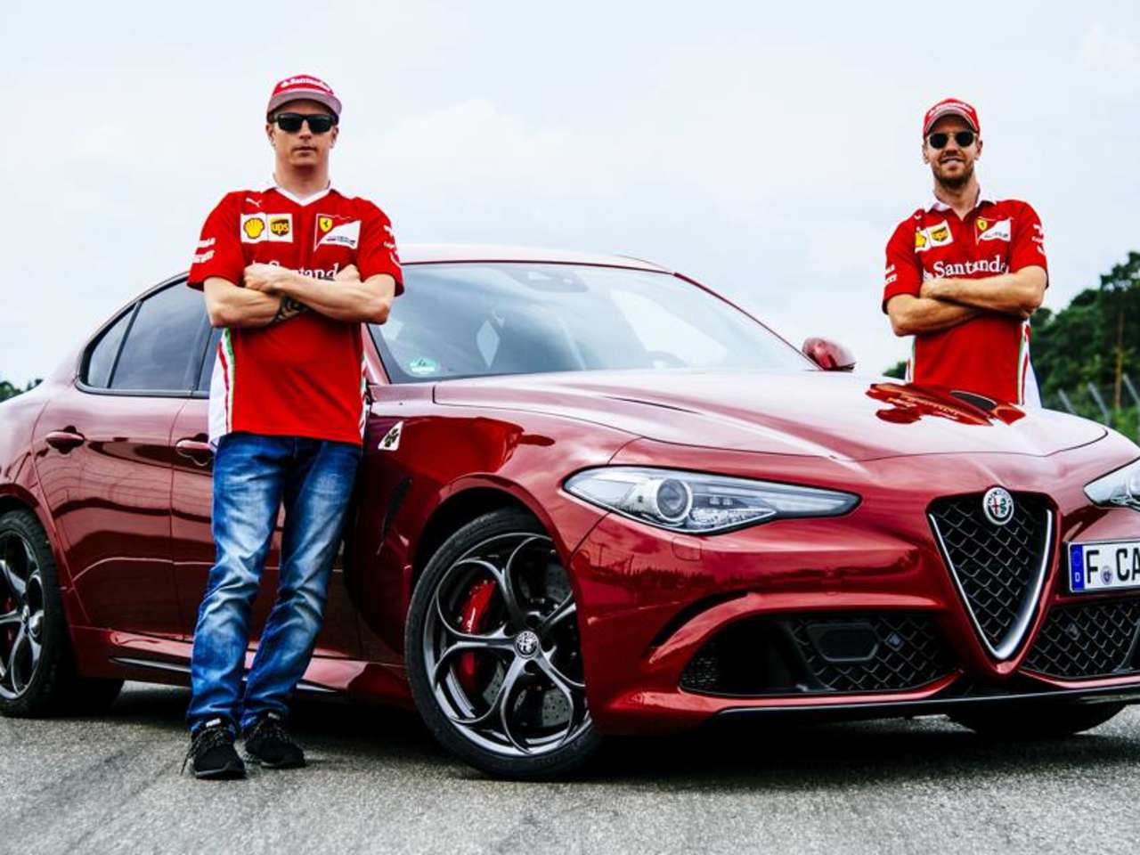 Alfa Romeo Giulia Quadrifoglio Wows F1 Drivers