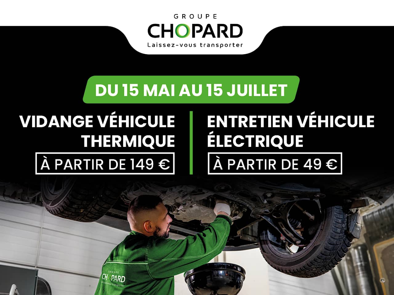 Offre sur la vidange & l'entretien | Groupe Chopard Gap, Digne, Manosque