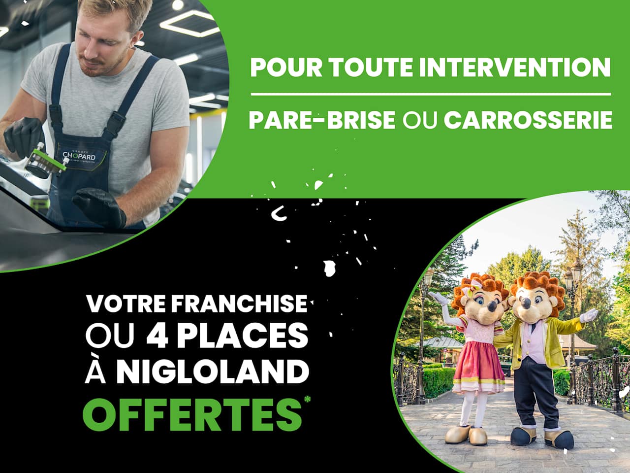 Carrosserie Peugeot Chaumont : Franchise Offerte ou 4 Places Nigloland pour Votre Réparation Pare-Brise !
