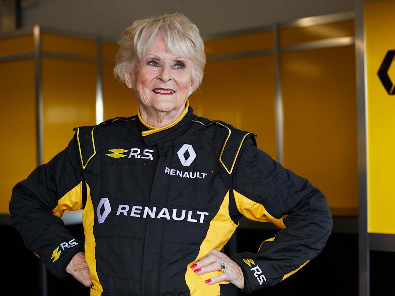 79 YEAR-OLD RALLY DRIVER, ROSEMARY SMITH, BECOMES THE OLDEST PERSON TO DRIVE A RENAULT SPORT FORMULA ONE™ TEAM CAR