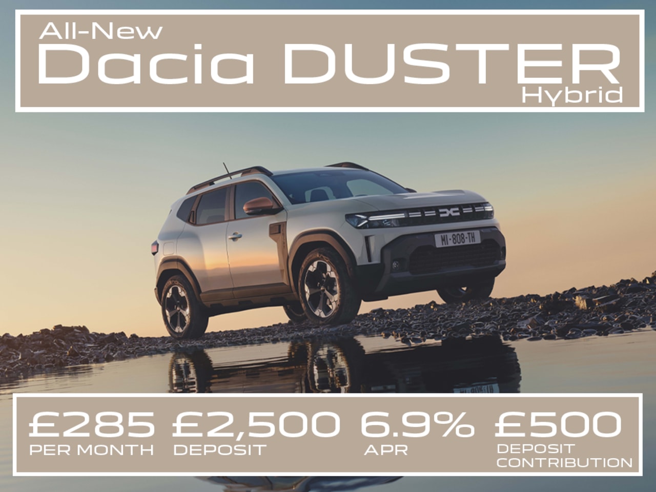 Low Payment PCP: DUSTER Hybrid Expression 140 - £285 Per Month