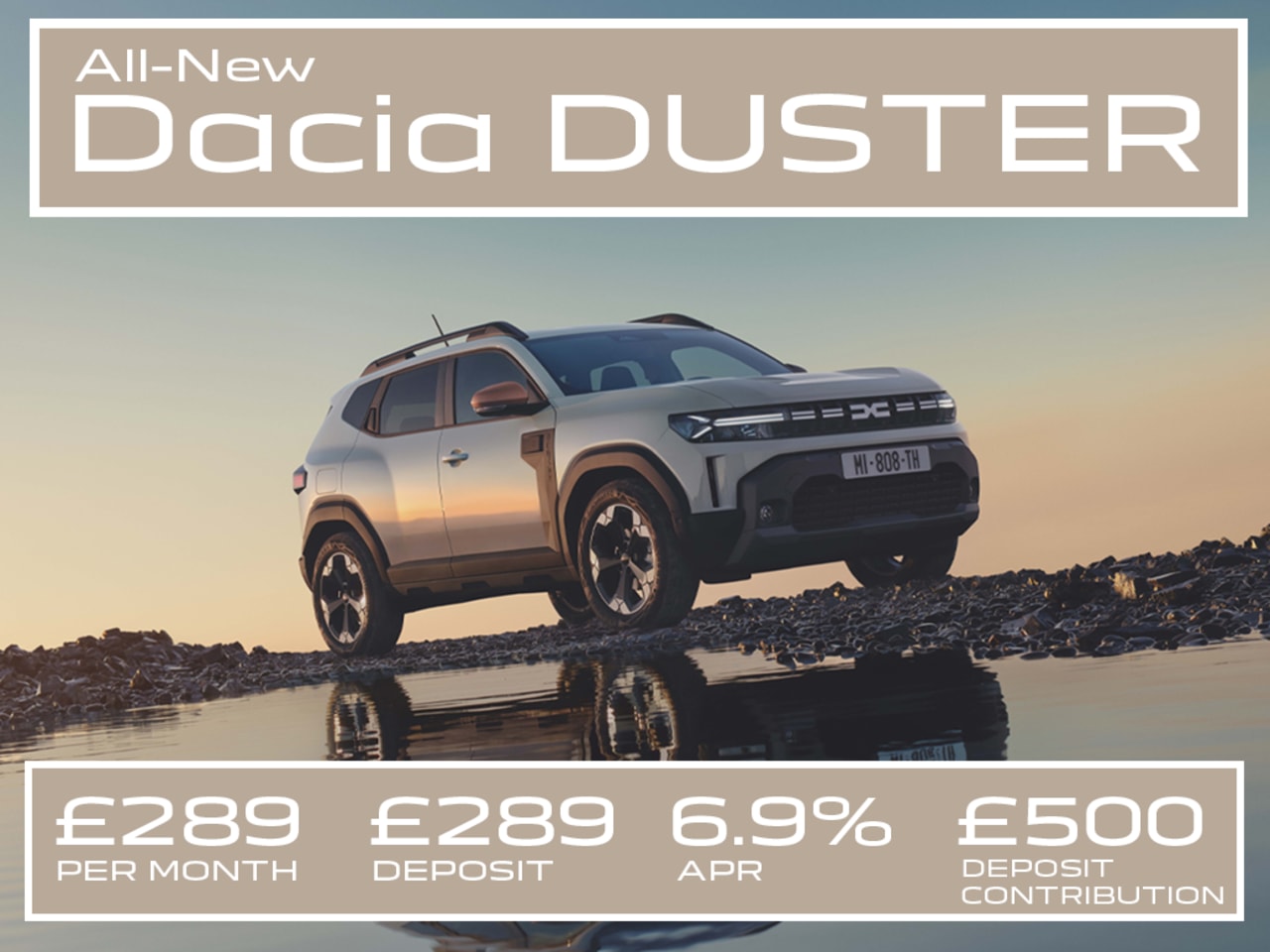 Low Deposit PCP: DUSTER Expression 130 - £289 Per Month