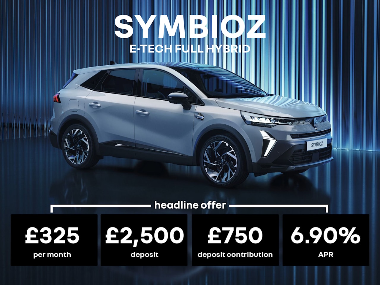 Low Deposit PCP: SYMBIOZ techno - £325 Per Month