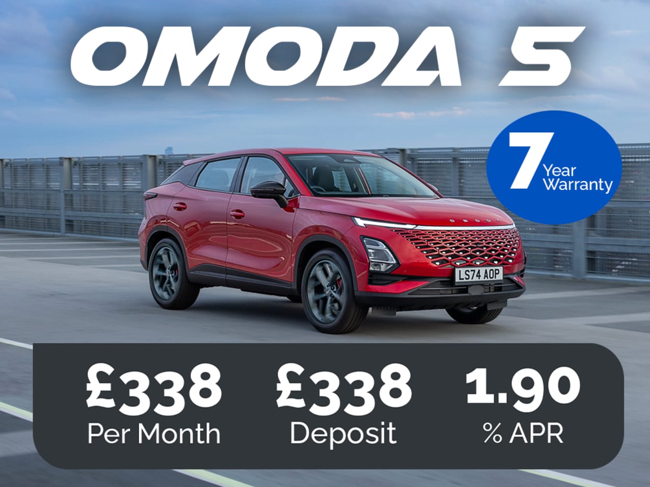 PCP: OMODA 5 Noble - £338 Per Month