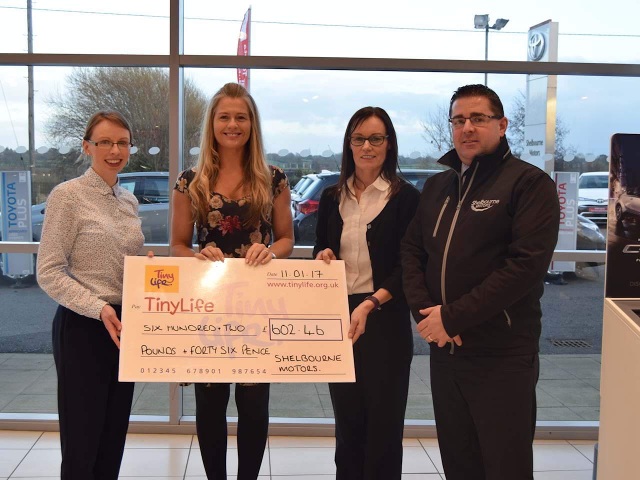 FESTIVE FUN AT SHELBOURNE MOTORS RAISES FUNDS FOR TINY LIFE