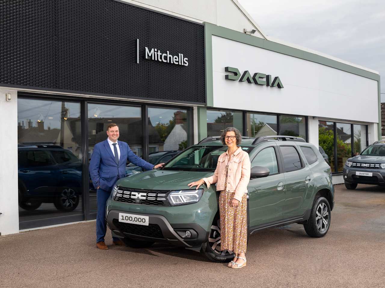 And another on buys the Duster! 100,000TH UK customer take delivery on Dacia's Iconic SUV from Mitchells