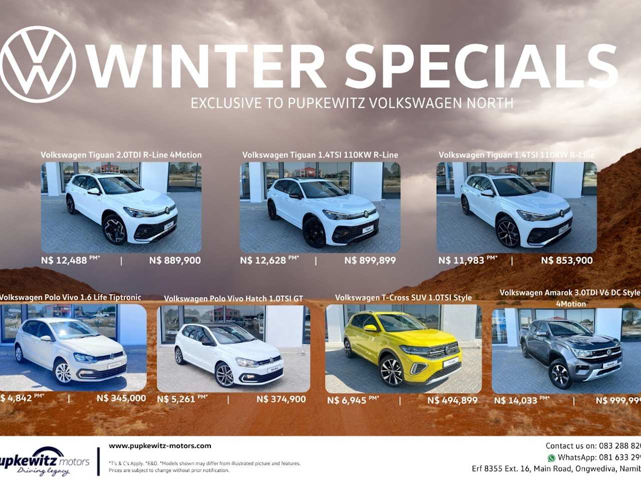 VW NORTH WINTER SPECIALS