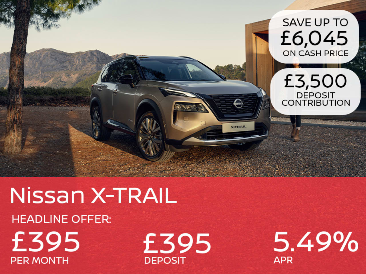 PCP: X-TRAIL Acenta Premium 1.5 e-POWER - £395 Per Month
