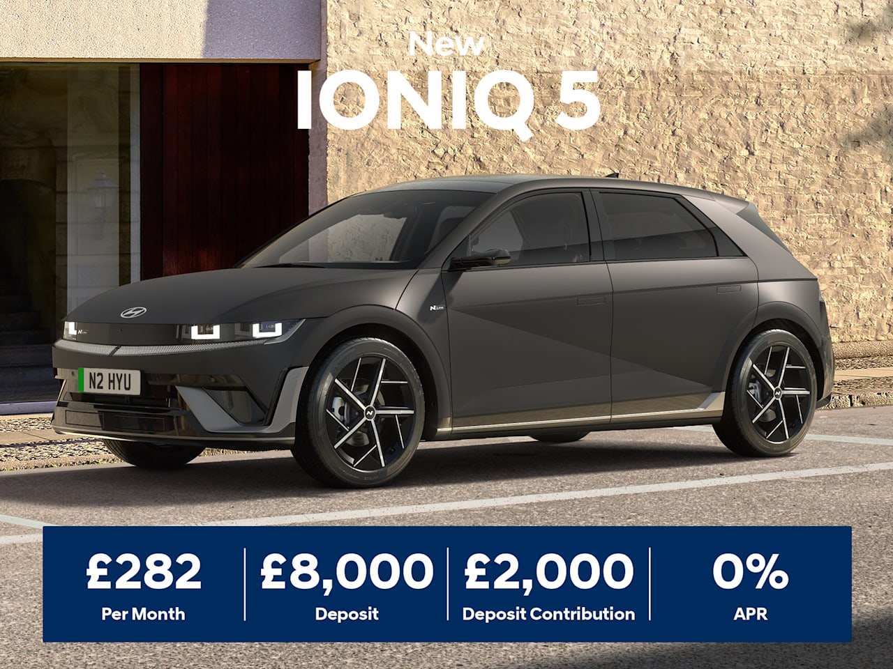 0% PCP: IONIQ 5 Advance 63 kWh 170 PS - £282 Per Month