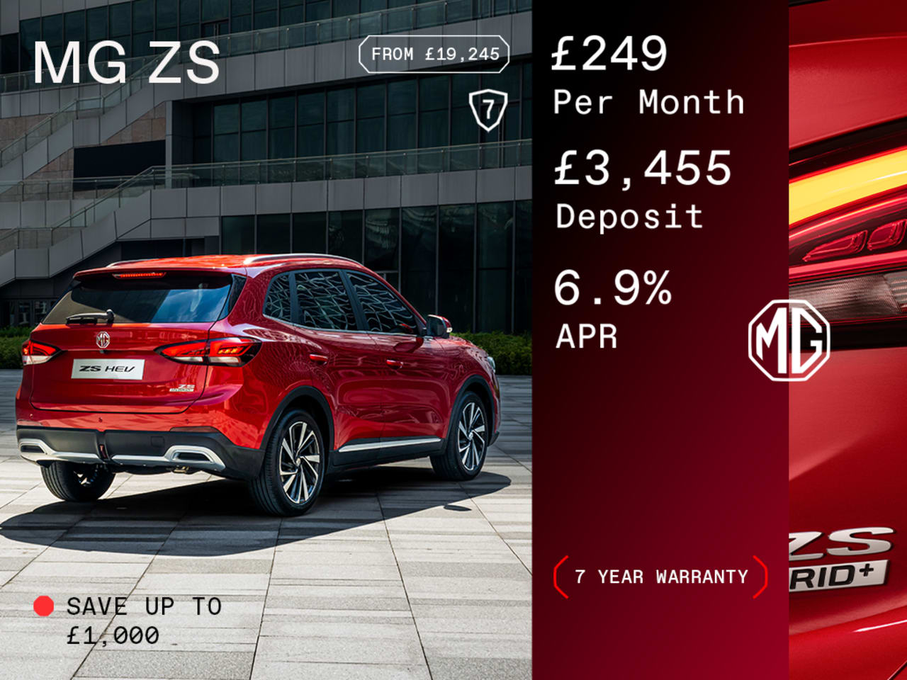 Low Payment PCP: MG ZS SE - £249 Per Month
