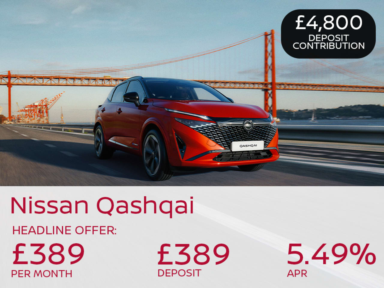 Nissan QASHQAI with New e-POWER Acenta Premium 1.5 Auto - £389 Per Month