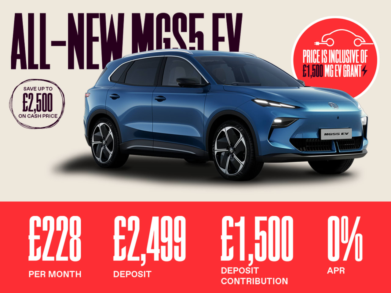 PCP: MGS5 EV SE - £228 Per Month