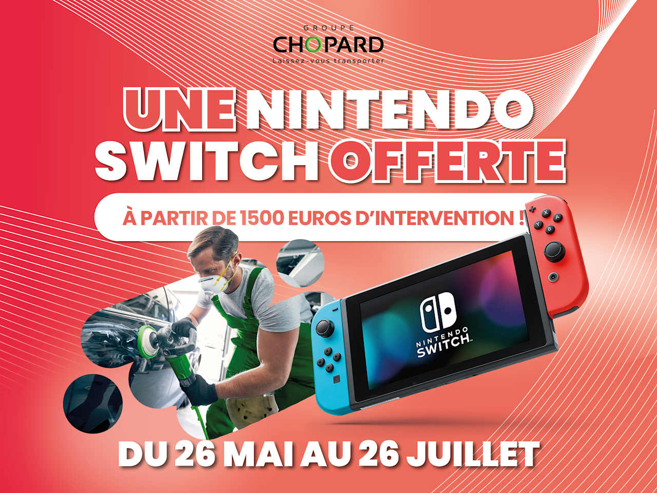 Une intervention carrosserie = Une Switch offerte* | Peugeot Aubenas
