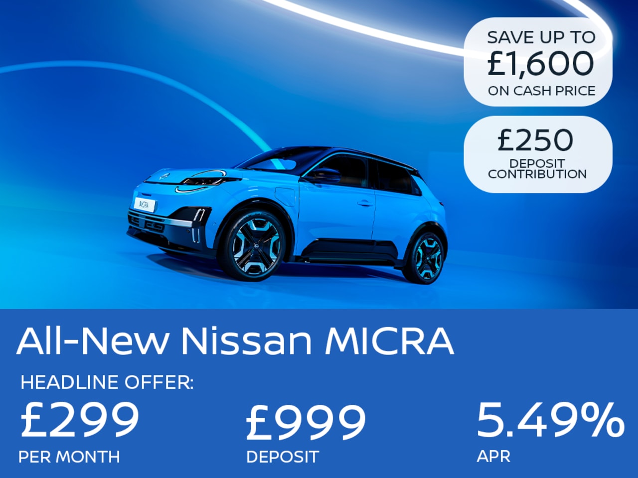 PCP: All-New Nissan MICRA 90kW Engage - £299 Per Month