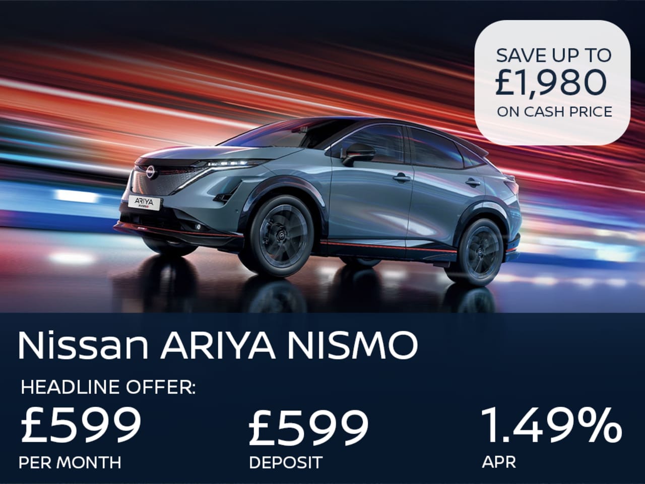 Low Deposit PCP: ARIYA NISMO - £599 Per Month