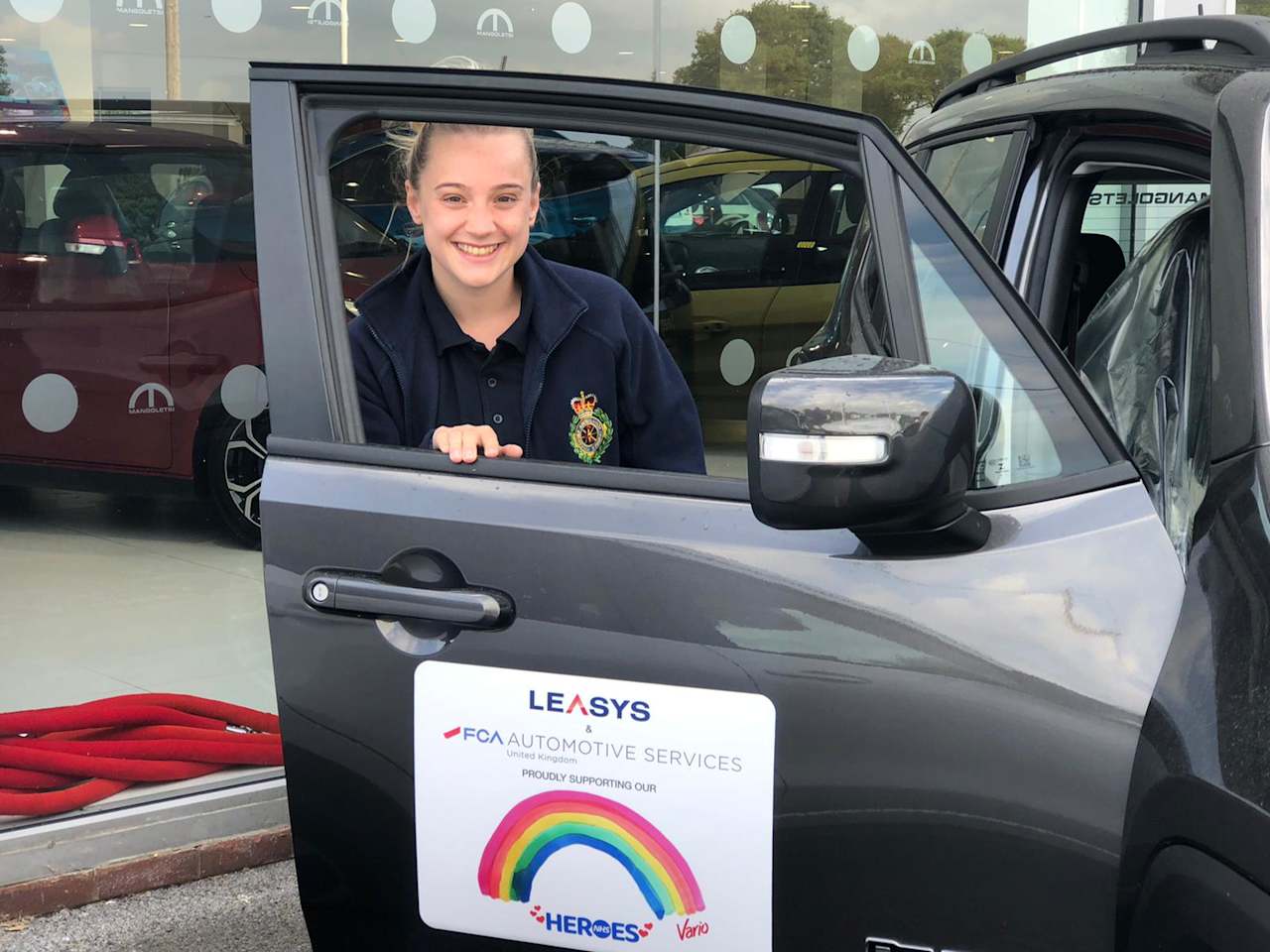 Mangoletsi in conjunction with Leasys provide NHS with 5 New Jeep Renegades