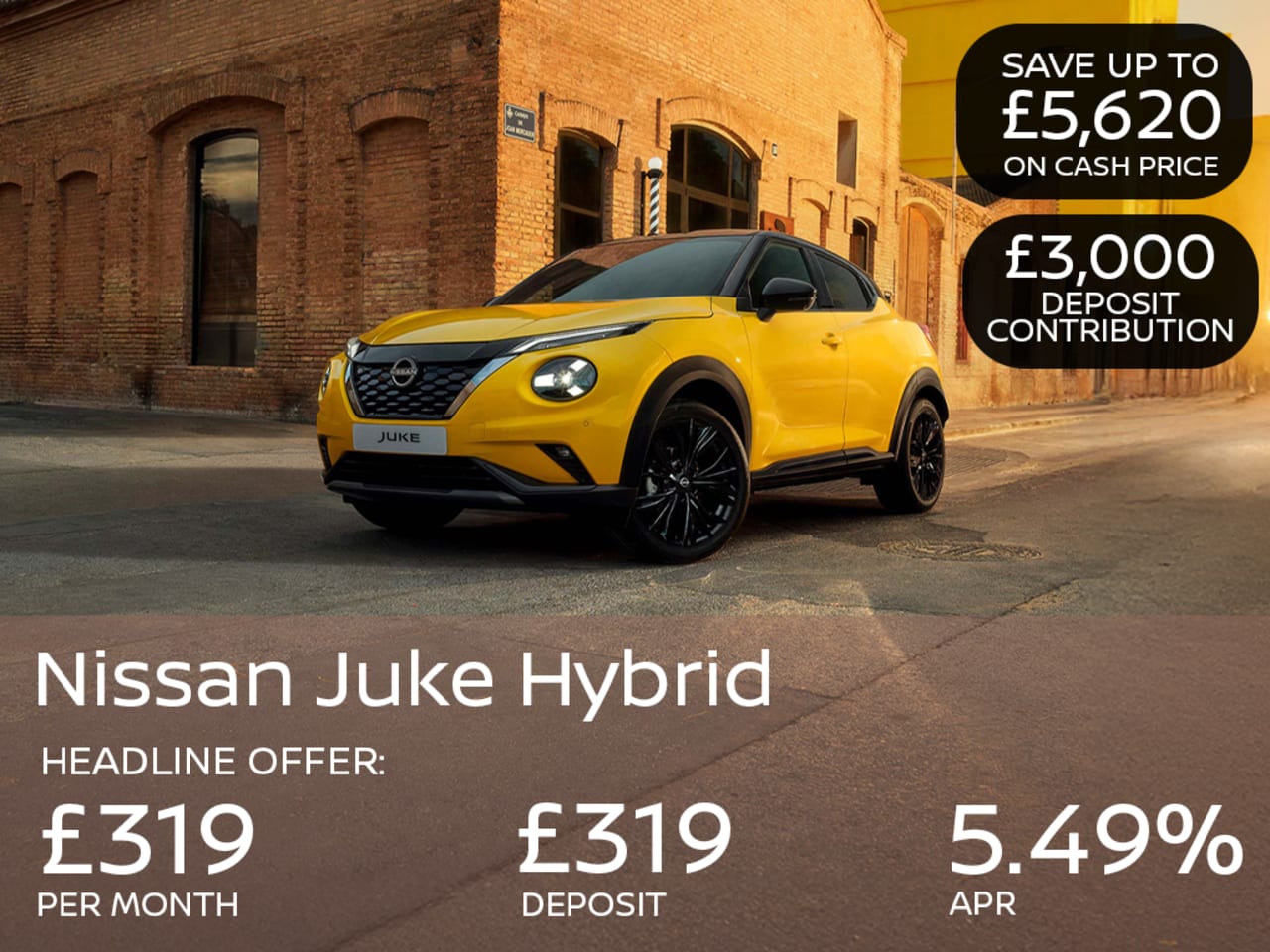 Nissan JUKE Hybrid N-Connecta - £319 Per Month