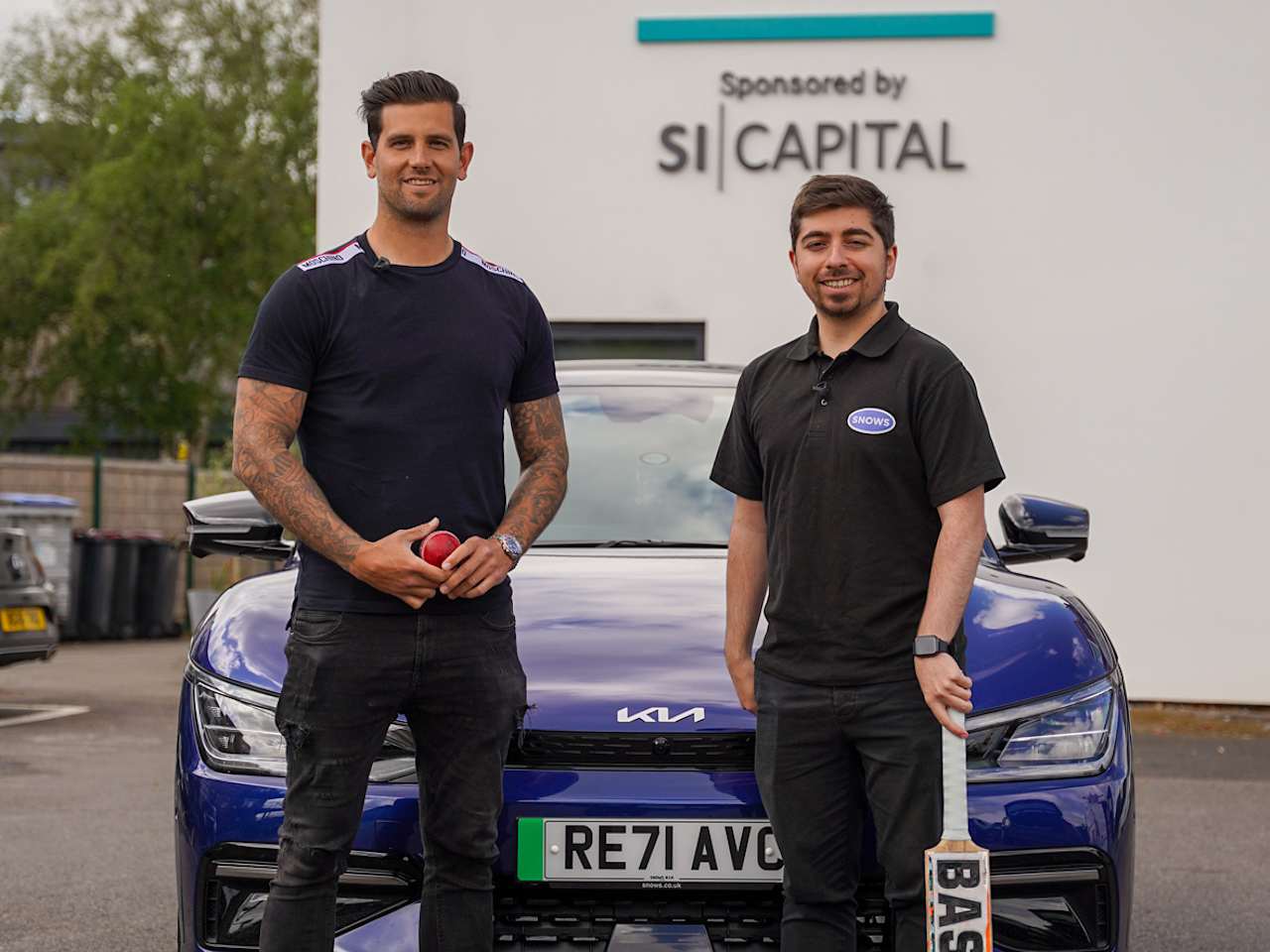 Snows give international cricketer a spin in the electric Kia EV6